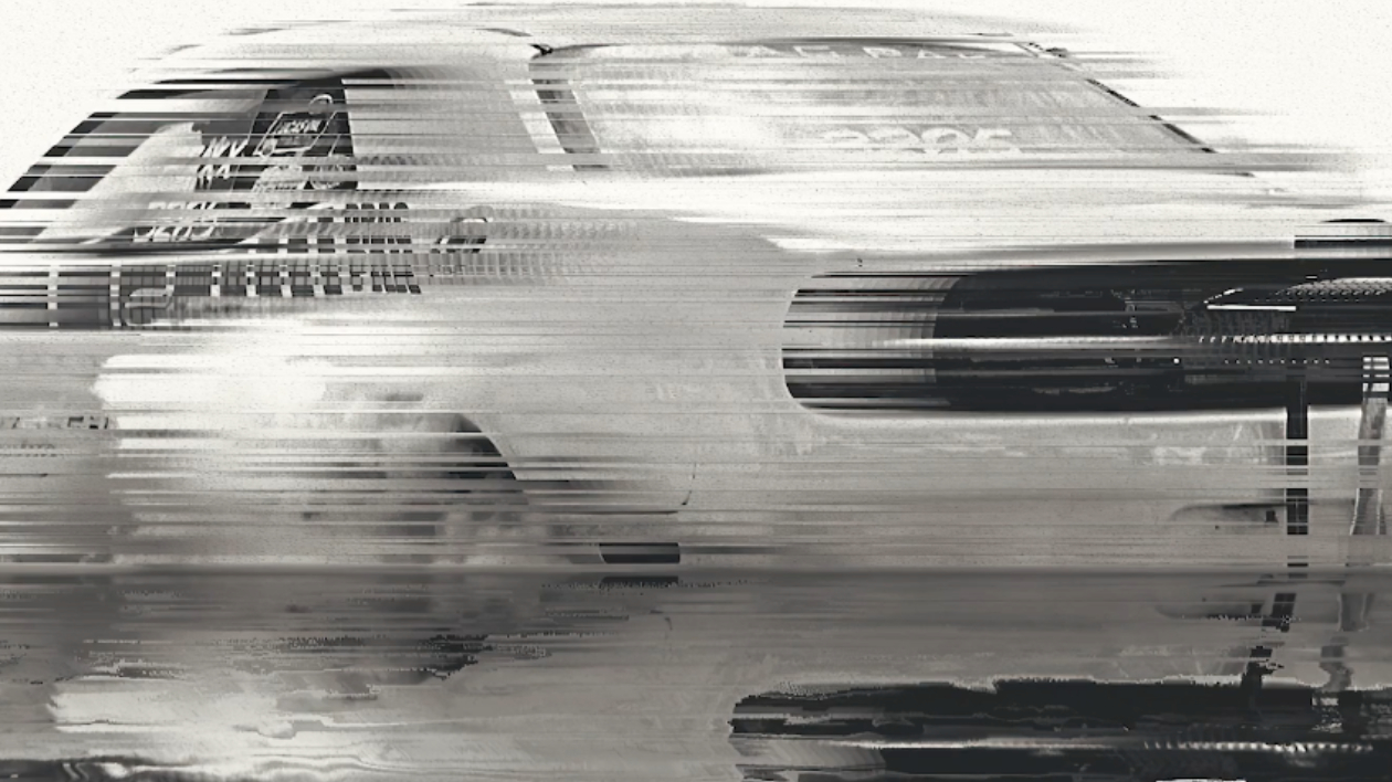 Image of a dodge car with blurring lines.