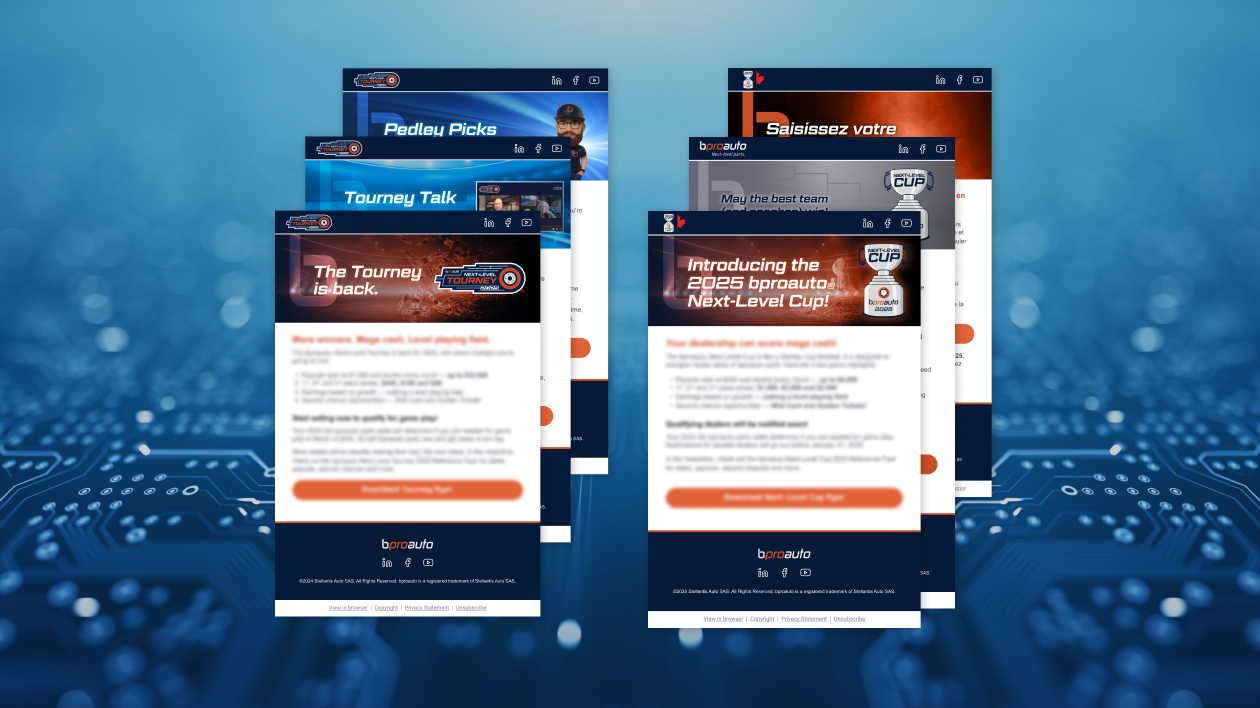 Stacked samples of bproauto communications