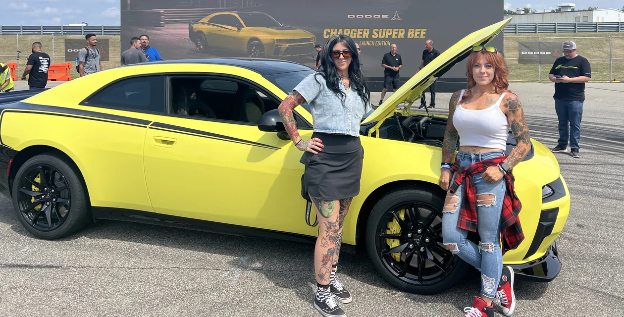 Dodge Badassadors with a yellow Charger Super Bee