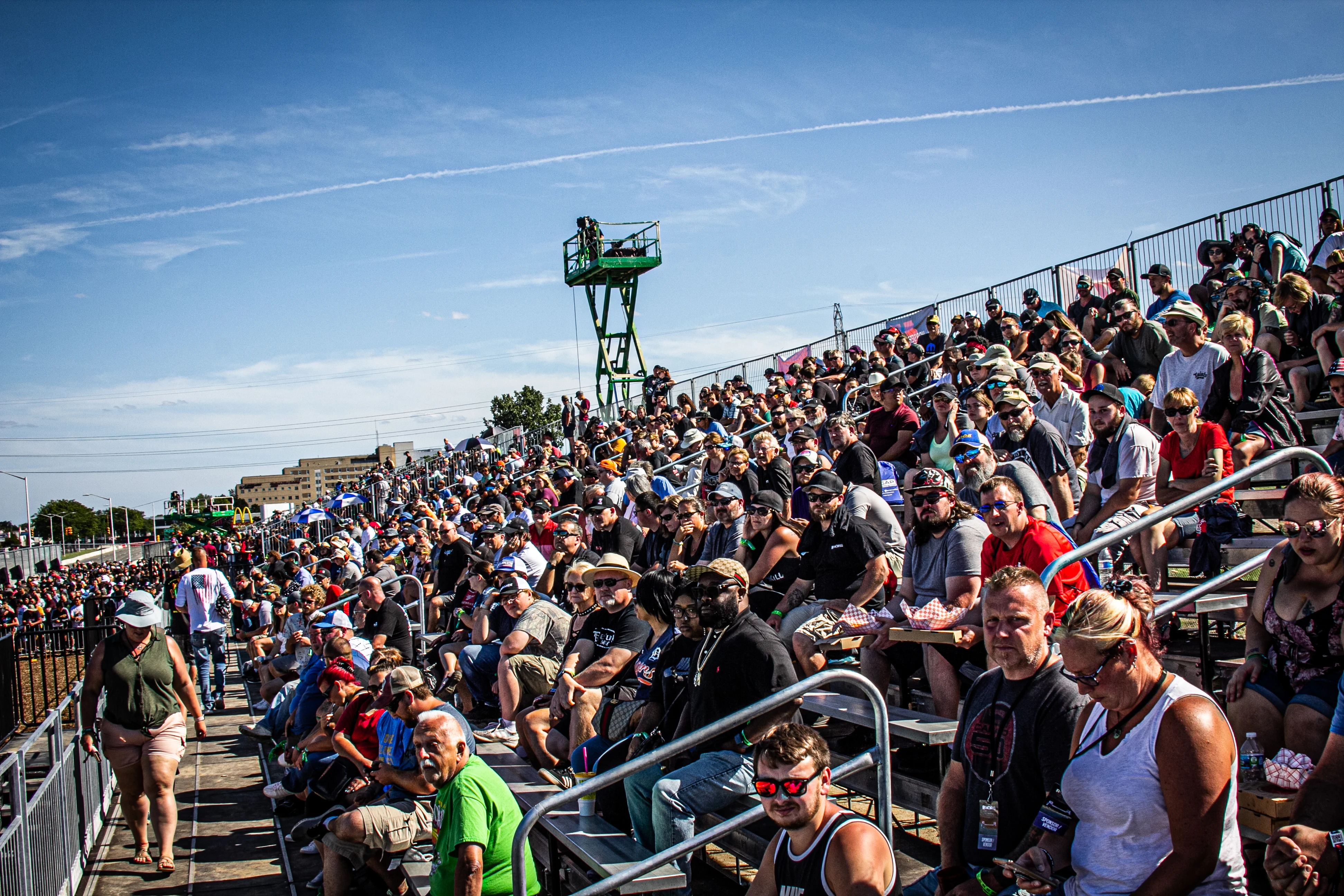 Roadkill Nights spectators in the grandstands