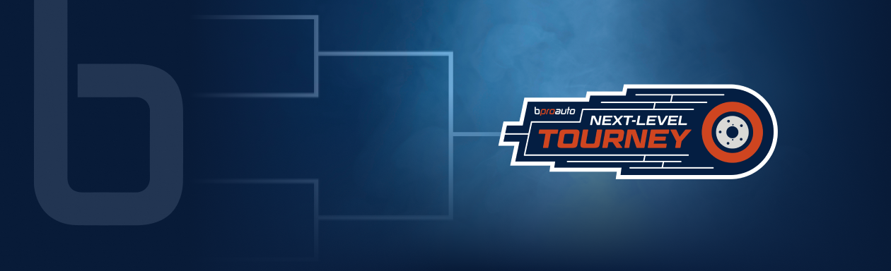 Graphic image of the bproauto logo as well as the Next-level graphic logo